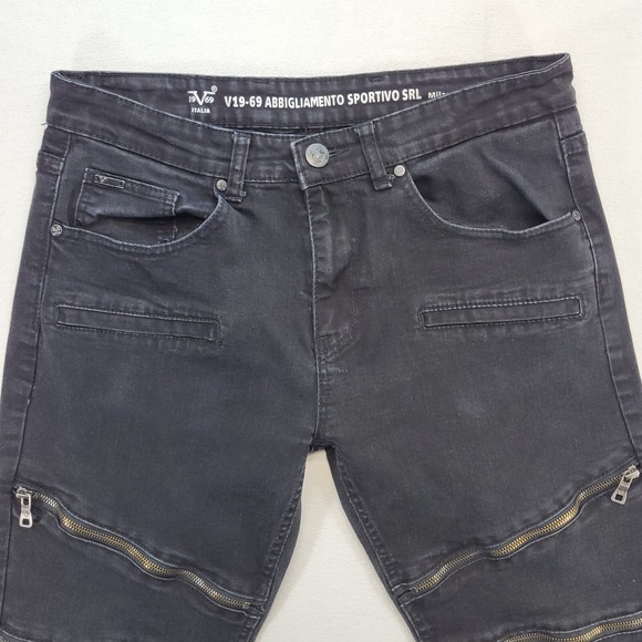 Versace Jeans Mens 33x28* Black V19-69 Abbigliamento Sportivo‎ SRL Milano Italy - Picture 2 of 13